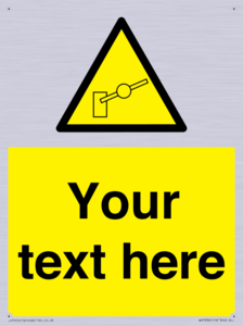 Custom warning barrier